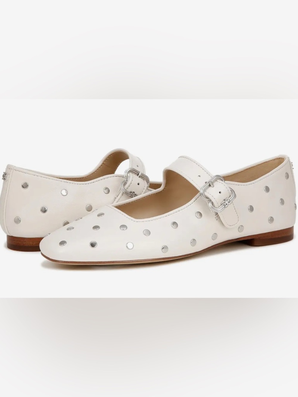 Sam Edelman Michaela Stud White Mary Jane Women’s US Sz 7.5